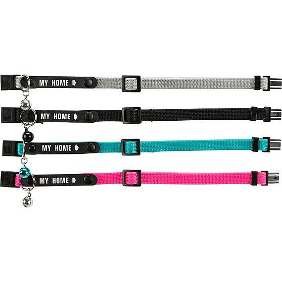04bfe65d37dac02fcc25262e57f055d003768250 Cat collar with My Home address tag – Obrázok 1