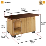 KENNEL BAITA 80 95,5 x 65 x v 65,5 cm