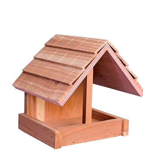 0d52468a1550d99645ae6ce7b39ecb854e963b1f GARDEN & FUN bird feeder, cedar wood, 15,5 x 13,5 x 14,5 cm – Obrázok 1