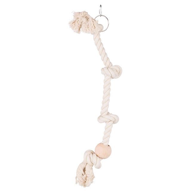 0d5e1726cfe1d98473c31fcb34984936bdb6fa8a Climbing rope with wooden block, 60 cm/ø 23 mm – Obrázok 1