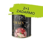 PIPER CAT Adult konzerva pre mačky s kuracím mäsom 3×400g (2+1 zdarma)