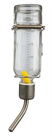 106946f441341393f8ae44c0766f52d66c640047 Water bottle with spring/slot & wire holder, glass, 500 ml – Obrázok 1
