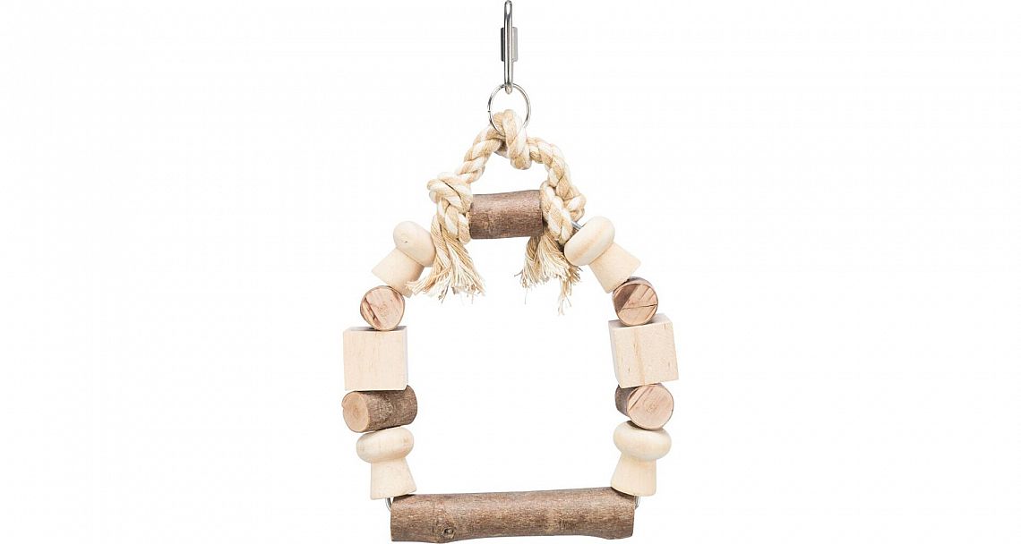 1ac611c2e6b82c81dee8333dc34e9327e4f1dd9d Arch swing with colourful blocks, wood, 13 × 19 cm – Obrázok 1