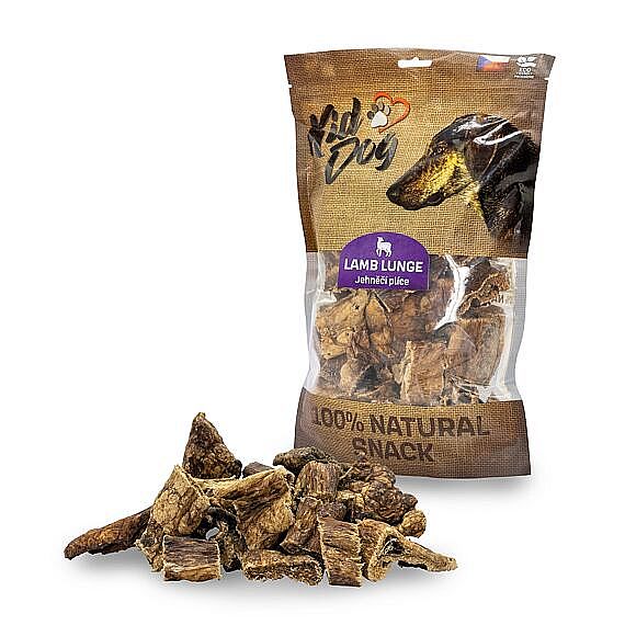 1b1c322b472ec84bec2bdff84c9bca9d591d9bdd KD Natural Snack, jahňacie pľúca 2-4 cm/ 300g – Obrázok 1