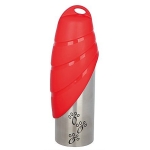 Bottle with bowl, stainless steel/plastic, 0.75 l