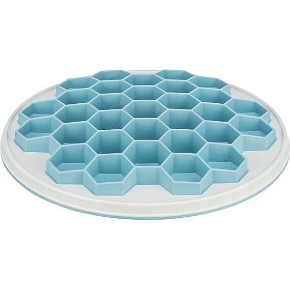 28cdefcc49bef309f36e18ff3906bdd7aca846d8 Slow Feed Food Plate Hive, plastic/rubber base ring, ø 30 cm – Obrázok 1