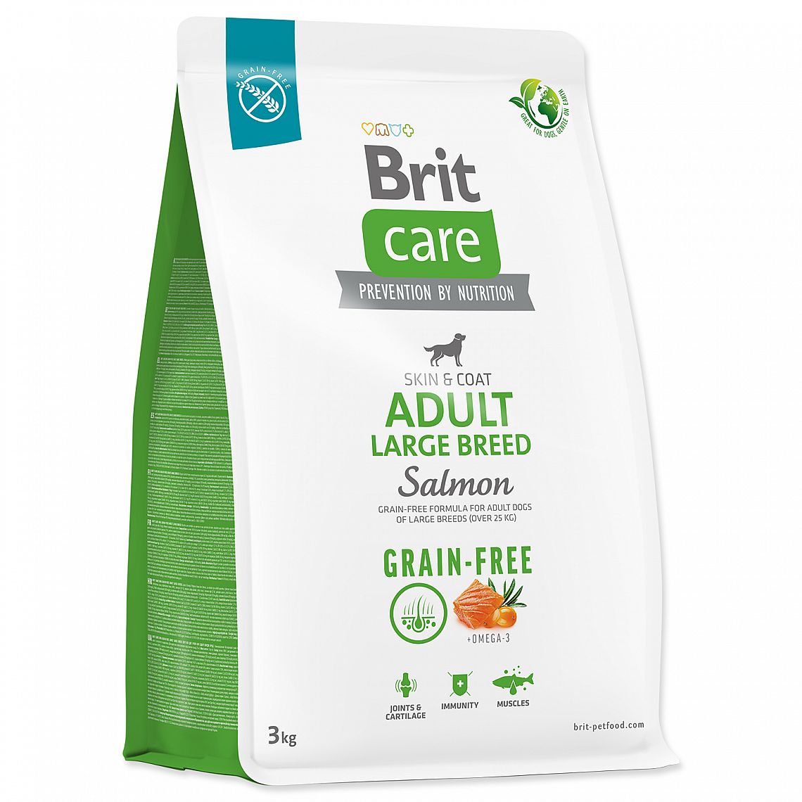 2a8d1f27f47929a8f7cecfd07c21fcdc1aa58fdd BRIT Care Dog Grain-free Adult Large Breed 3kg – Obrázok 1