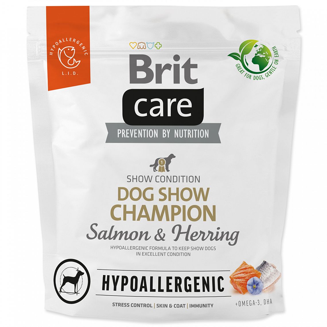 2afd616c46b4ab090144e892841e520a64faab76 BRIT Care Dog Hypoall. Dog Show 1kg – Obrázok 1