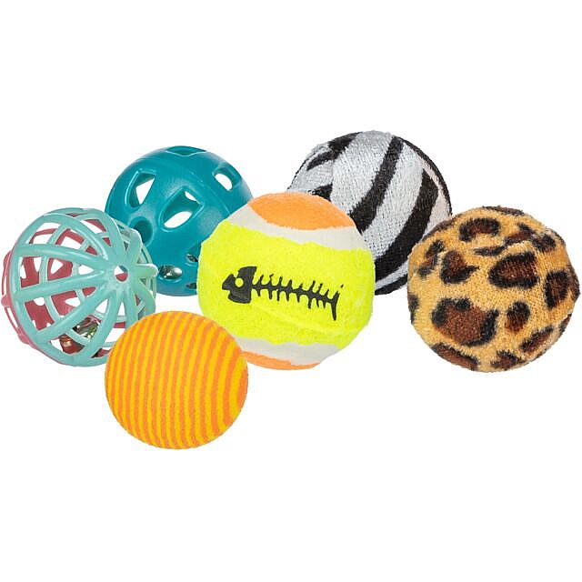 3801dc27c93dcaf59e324e9b76c0efccdb16c615 Set of balls, various types, ø 4 cm, 6 pcs. – Obrázok 1