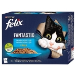 FELIX Fantastic Multipack 12x85g lahodný výber z rýb v želé