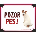 Tabulka POZOR PES  - jack russel