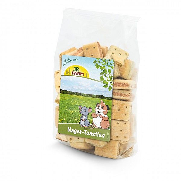 449bd832bd587c45afe9d75c9309c537148fa140 JR FARM toasty pre hlodavce 200g – Obrázok 1