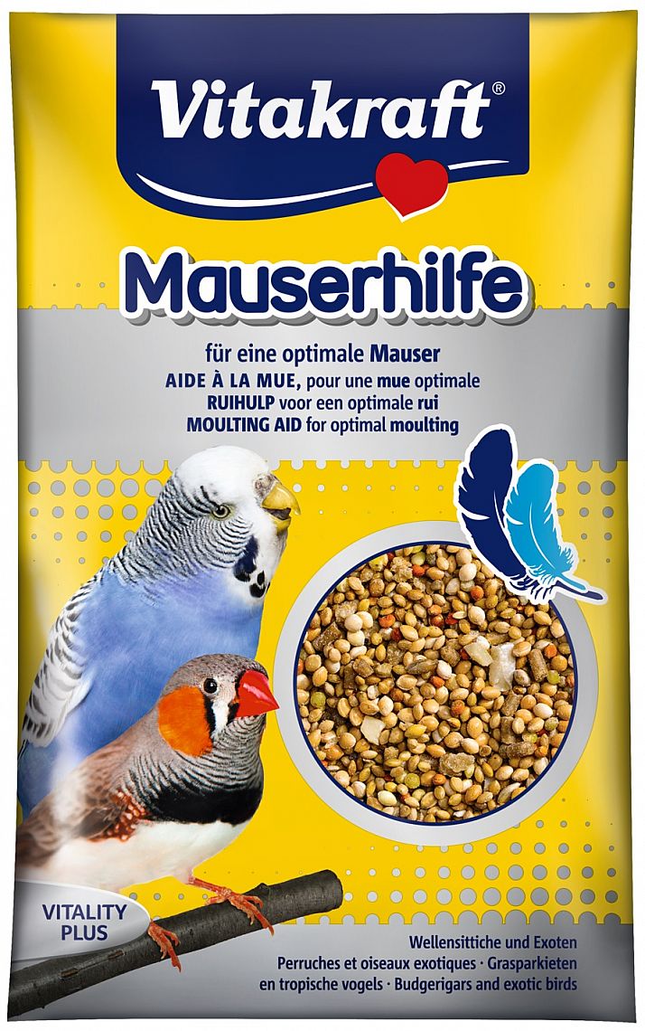 531b39f6a5c9b4ef611a18d00a87a86e55018414 VK Mauserhilfe budgies 20g moulting aid – Obrázok 1