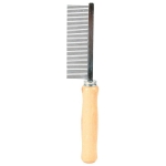 Comb, fine, wood/metal prongs, 17 cm ZRUŠENÉ