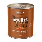 Konzerva LOUIE hovädzie s mrkvou 800g pre psov