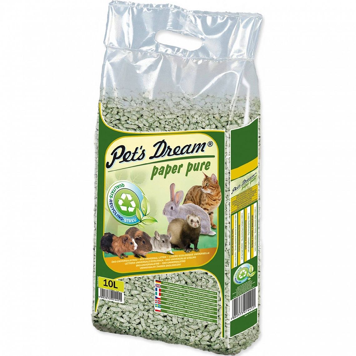 629af4e0b115685533b6ace93fcb0d08d629deee Pets dream - paper pure 10L 4.8kg – Obrázok 1