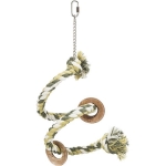 Rope spiral perch, flexible, with screw fixing, 50 cm/ø 21 mm
