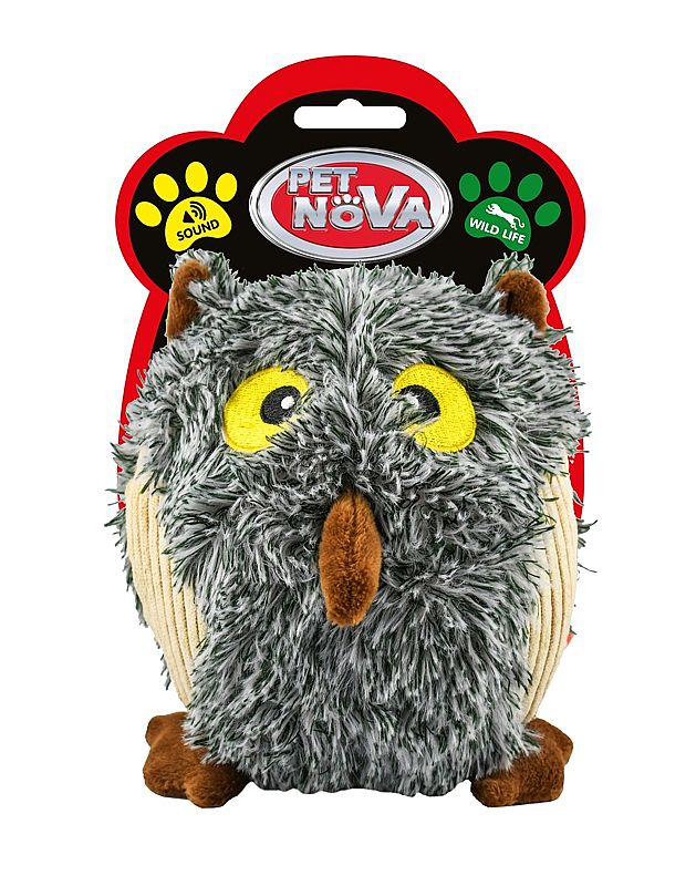 64d13d13665a0954654c45a7efc35d3ef2fbfe82 HRACKA - PLU OWL GRAY 15 cm – Obrázok 1