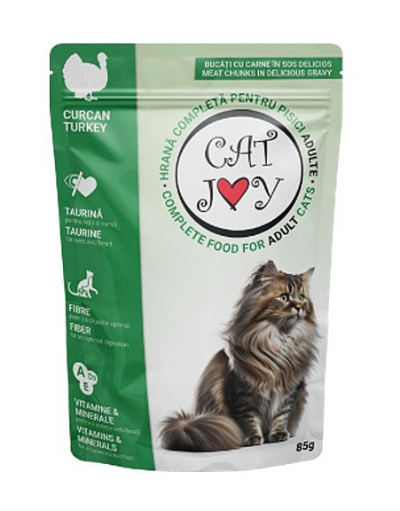 65d286e2dbb2c6c4f1bb1a5aae987e42e0380cdc Cat Joy turkey 85g kapsička – Obrázok 1