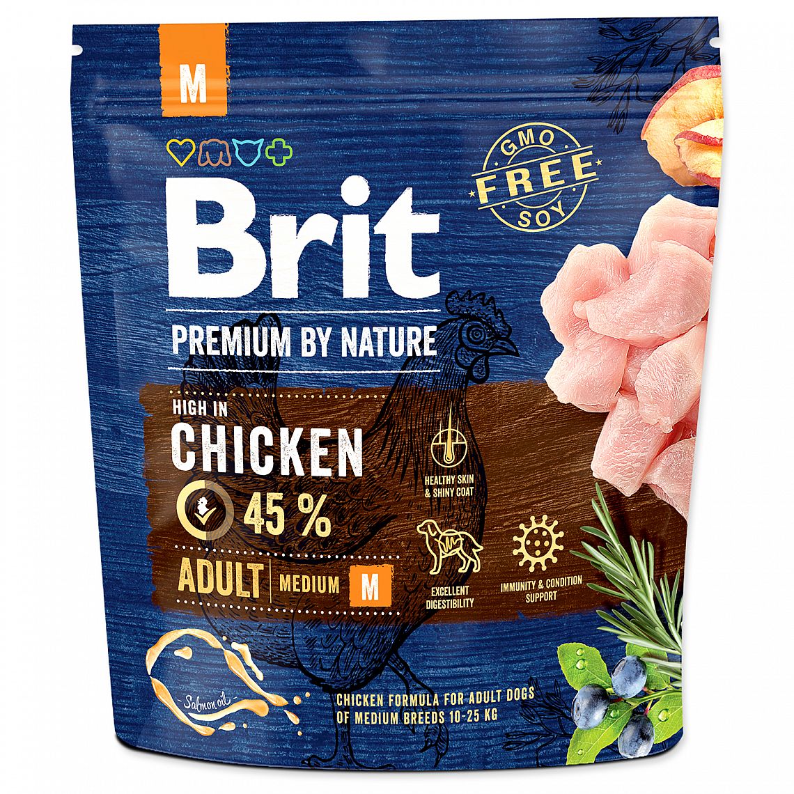 65ea80b02517480b9fccfd38bbf32c0a31c622a0 BRIT NATURE ADULT M 1kg – Obrázok 1