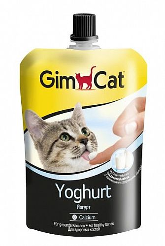 6708a2e3b526a2ebb7bea7f4a6ec67965a4db050 GIMCAT Jogurt pre macky 150g – Obrázok 1