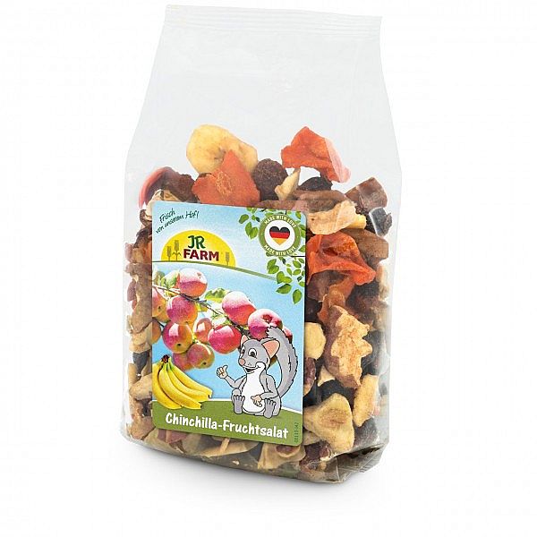 6a2ca2dfb712a2e0fa2186fdcda82fa9fd0ba392 JR FARM činčila snack ovocný šalát 125g – Obrázok 1