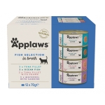 Konzervy APPLAWS Cat Fish Selection multipack 12x70g in broth