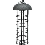 Fat ball feeder/roof, 4 fat balls, metal/plastic, ø 10 × 21 cm, black
