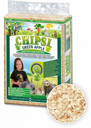79cab386c10c1bf39e0d5c4c3c52da91157105b2 Chipsi - green apple 60L 3.2kg – Obrázok 1
