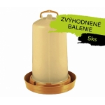 PREMIUM Napájačka pre hydinu 12L - s hlbokou miskou - s napúšťacím štuplom/zlatá 5ks