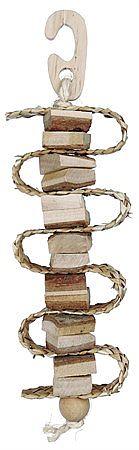 7a41a1bc7a2a9570360257ed9302984132782b05 Nibbles on sisal base rope, bark wood/straw, 30 cm – Obrázok 1