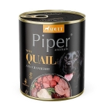 PIPER konzerva pre psov s prepelicou a brusnicami 800g