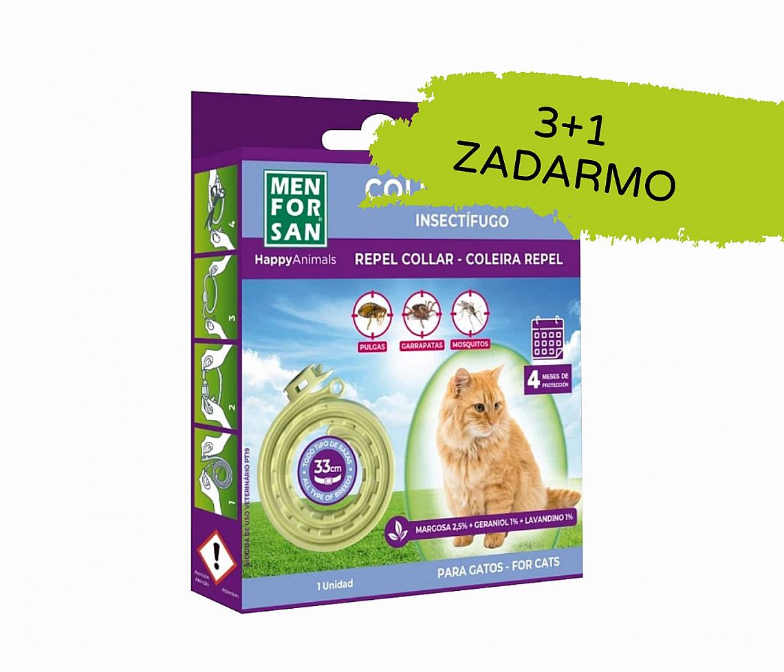8442492541844893e1cc7804c3d91e355504fe5d Antiparazitný obojok pre macky- prírodná báza 3+1 ZDARMA – Obrázok 1