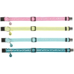 Cat collar, reflective, cat/paw motif