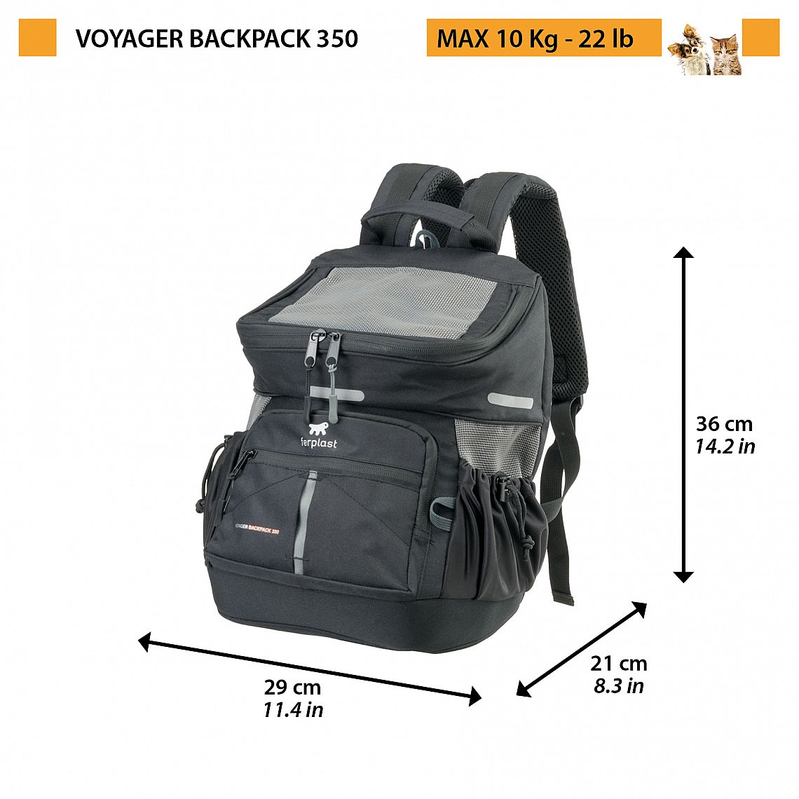851d24ec694bb4e1690300cb578cc67bea8425ae VOYAGER BATOH 400 ČIERNY 33 x 23 x v 41 cm – Obrázok 1