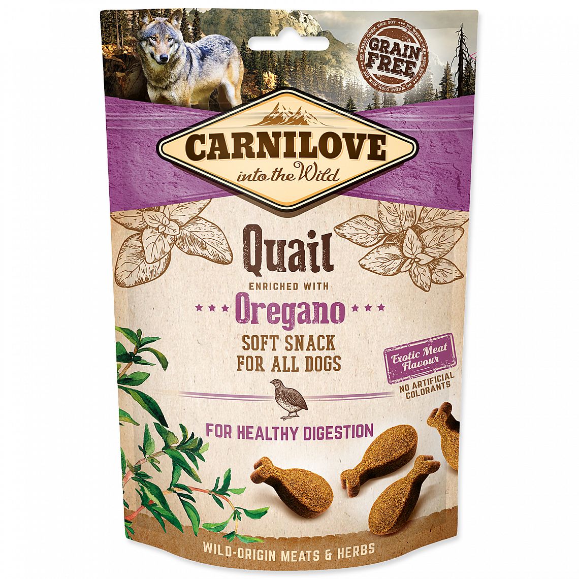89a9302688545895a09393e70b8f7a81160e1ee7 Carnilove Dog Semi Moist Snack Quail 200g – Obrázok 1