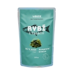 Kapsička LOUIE ryba s riasou 150g pre psov