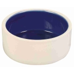 Bowl, ceramic, 1 l/ø 18 cm, cream/blue
