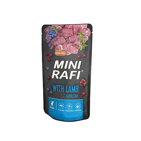 988da93c39c860379f73c0b64b6852cb1a07370d RAFI Mini Grain Free kapsička pre malé psy s jahňacím mäsom 150 g – Obrázok 1