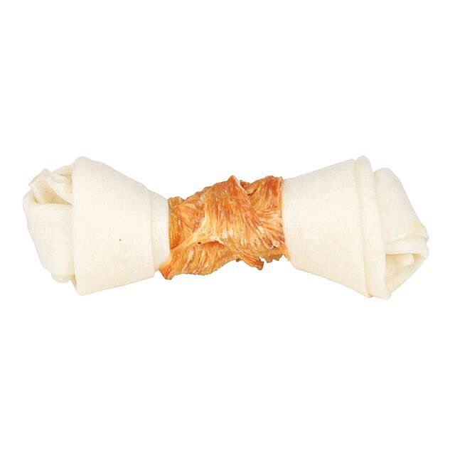 98a60861a1db3fb7def90ad9b68707aae09a9971 Denta Fun Knotted Chicken Chewing Bone, 15 cm, 70 g – Obrázok 1