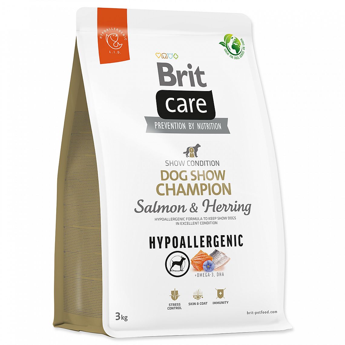990a1cf5daaf6fa8dbc46f034dd9fd7ba0245a36 BRIT Care Dog Hypoall. Dog Show 3kg – Obrázok 1