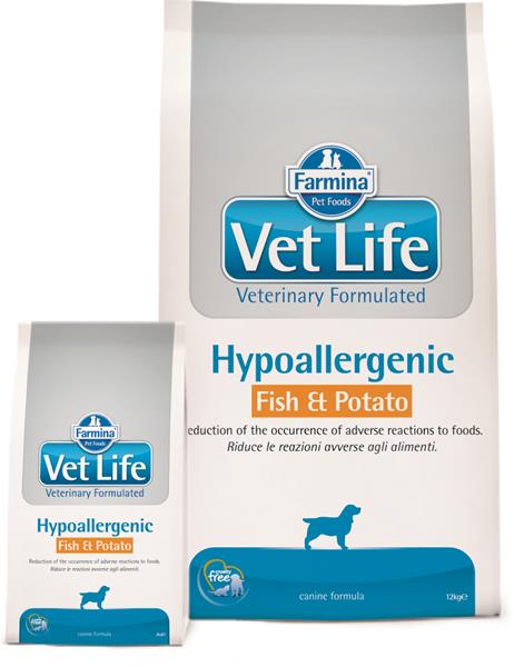 OBC007166-1382091763 Farmina Vet Life dog hypoallergenic, fish & potato 12 kg – Obrázok 1