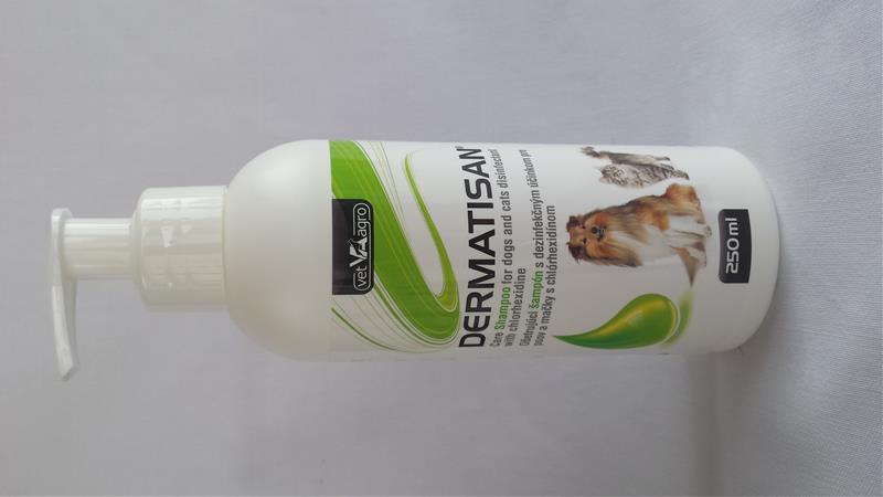 OBC010677-1447330838 Šampón Dermatisan 3% s chlórhexidínom 250 ml – Obrázok 1