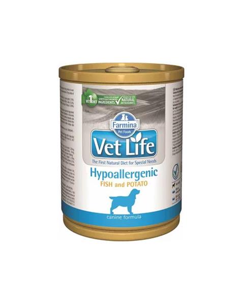OBC016470-1659082294 Farmina Vet Life dog hypoallergenic fish & potato konzerva 300 g – Obrázok 1