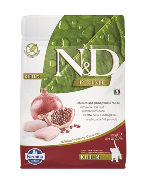 OBC017568-1564126522 Farmina N&D cat PRIME (GF) kitten, chicken & pomegranate 0,3 kg – Obrázok 1