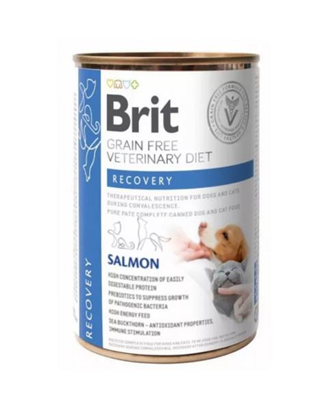 OBC021129-1696336171 Brit Veterinary Diets GF cat + dog Recovery 400 g konzerva – Obrázok 1