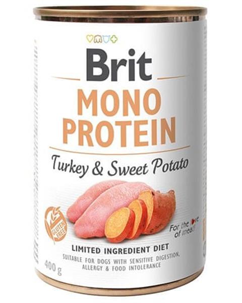 OBC021237-1629706464 Brit Mono Protein Turkey & Sweet Potato 400 g konzerva – Obrázok 1