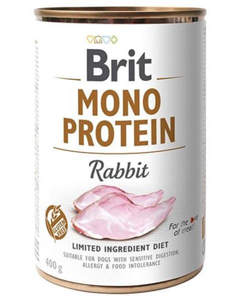 OBC021241-1631080606 Brit Mono Protein Rabbit 400 g konzerva – Obrázok 1