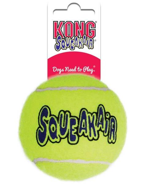 OBC021455-1635229211 Hračka Kong Dog SqueakAir Lopta s pískatkom tenis, guma vulkanizovaná, XL – Obrázok 1