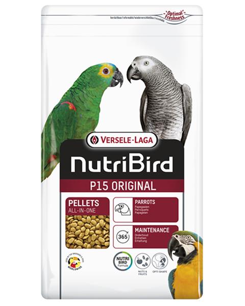 OBC021617-1639132126 VL NutriBird P15 Original- extrudy pre veľké papagáje s tuzemským ovocím 10 kg – Obrázok 1